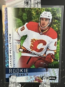 JAKOB PELLETIER----2023-24 SYNERGY----ROOKIE JOURNEY---256/399----FLAMES - Picture 1 of 2