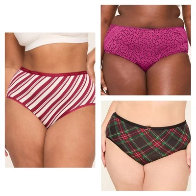 Calzoncillo de pierna alta de algodón 3 Lane Bryant para mujer talla 26-28 TOTALMENTE NUEVO Foto 1 de 2