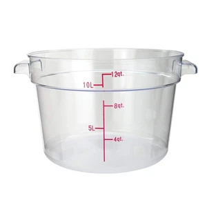Polycarbonate Round Food Storage Container, 12 Quart - Picture 1 of 1