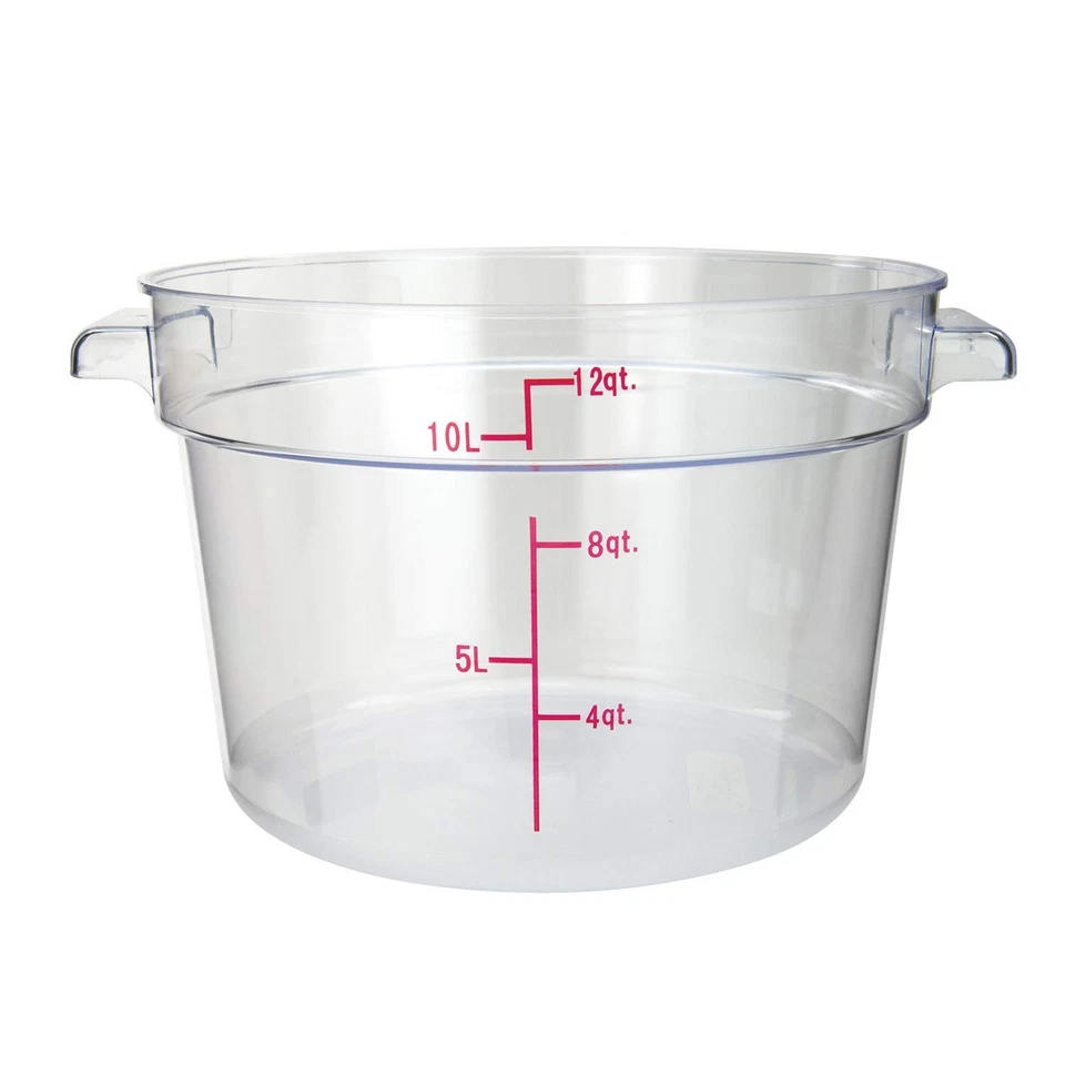 Polycarbonate Round Food Storage Container, 12 Quart - Image 1 of 1