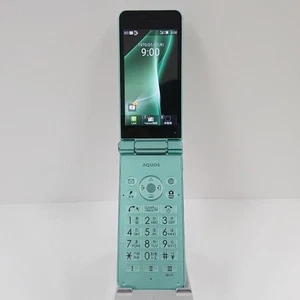 SHARP AQUOS KEITAI 2 601SH Green SoftBank Android Flip Phone Unlocked From Japan - Picture 1 of 5