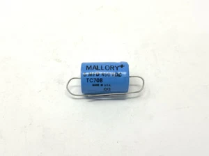 Mallory TC70B 5uF (5MFD) 450vdc Axial Capacitor - New - Picture 1 of 1
