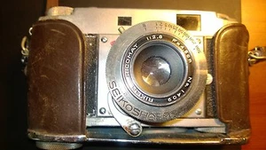 Macchina fotografica vintage Ricoh "35" Deluxe Riken Ricomat 1:2.8 F = 4.5 cm #1409 con custodia - Foto 1 di 10
