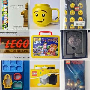 LEGO Merch Schild Tasse Streuer Wallet Buch Coin Magnet VIP GWP Holz NEU - Bild 1 von 76