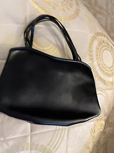 Manolo Blanik Vintage Black Leather Mini Hobo With Small Coin Purse - Picture 1 of 9