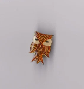 PIN'S DORE - ANIMAL OISEAU HIBOU - OWL BIRD EULE - Picture 1 of 1