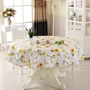 Round Table Cloth Table Cloths Round For 6 Seaters 4 Seaters Round Table Cover - Picture 1 of 54
