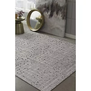 5' X 8' Grey Mosaic Indoor Area Rug - Picture 1 of 3