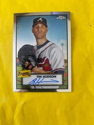 2021 TOPPS CHROME AUTO TIM HUDSON # PA-THU - Image 1 of 3