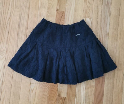 Minifalda de Colección Para Mujer Abercrombie Detalle de Encaje Plisada Azul Marino Forrada en Capas Y2K S Foto 1 de 4