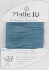 Matte 18 Cotton Threads for Needlepoint Rainbow Gallery Cross Stitch Choice - Picture 1 of 24