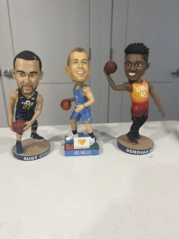 Utah Jazz Joe Ingles Gobert Donovan Mitchell Bobbleheads NBA Cover