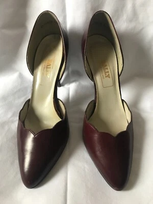 ZAPATO DE VESTIR VINTAGE AÑOS 80 BALLY BORGOÑA S6 Foto 1 de 4