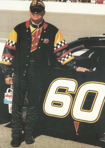 1999 GEOFF BODINE "FAN CLUB CARD # 3 OF 4 POWER TEAM" NASCAR WIN CUP POSTCARD Cover