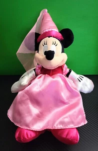 Disney World Parks Authentic Minnie Mouse Princess 13" Plush Toy Pink Dress - Picture 1 of 3