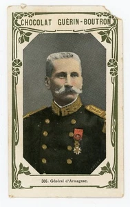 PUB CHROMO Chocolat GUÉRIN, Général d'ARMAGNAC WALERY - Imagen 1 de 2