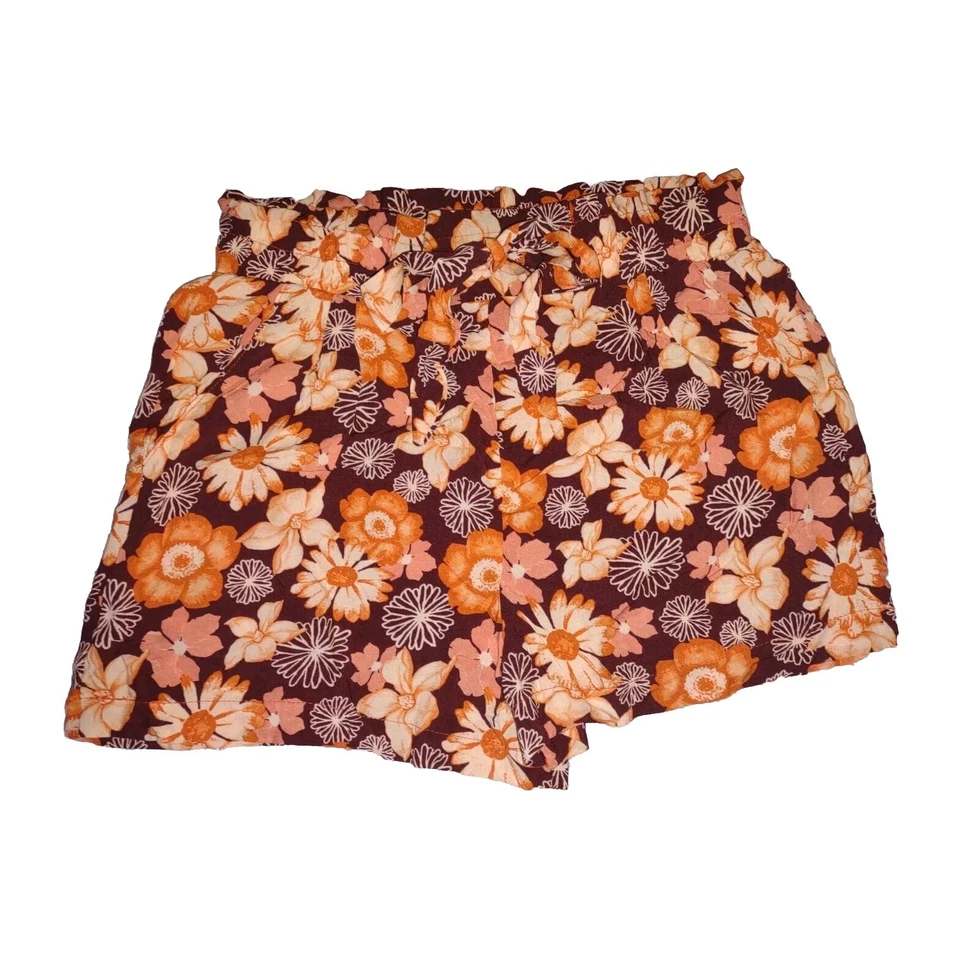 Pantalones cortos Rue 21 Paperbag estampado floral para mujer talla S nuevos sin etiquetas Foto 1 de 3