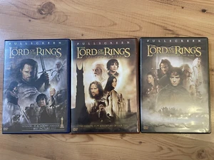 THE LORD OF THE RINGS TRILOGY DVD SET (6 DISCS) Widescreen LOTR Movies - Picture 1 of 10