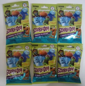 Lot of 6 - Playmobil Scooby-Doo Series 1 Ghosts Villians Series Sealed Bags! - Picture 1 of 2