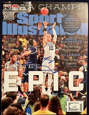2018 Apr Sports Illustrated Donte DiVincenzo Signed Autograph Villanova COA JSA - Image 1 of 2