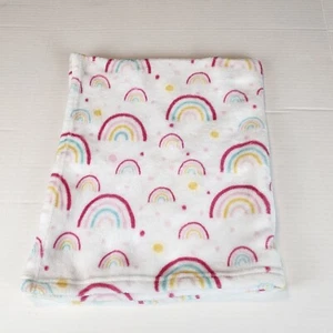 Manta arco iris blanca Parents Choice 30 x 36 bebé niña - Imagen 1 de 3