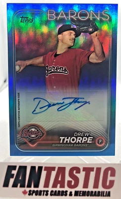 Drew Thorpe Auto BLUE FOIL /150 2024 Topps Pro Debut PD-87 Birmingham  White Sox - Image 1 of 2