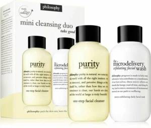 Philosophy Microdelivery Exfoliating Purity Made Simple Cleanser Duo ONE OZ. SET - Picture 1 of 1