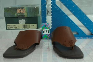 NEW! Moda de Espana Brown Leather Low Heel Slides Sandals Women's size 7 NWOT - Bild 1 von 12
