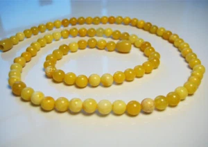 Elegante Collar Redondo Natural Caramelo Ámbar Báltico ¡¡Hecho a Mano Piedras Preciosas!!!  - Imagen 1 de 3