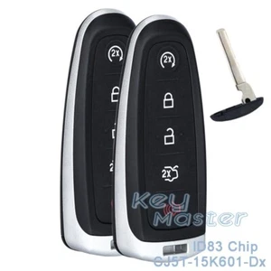 for Ford Edge C-Max Escape Focus Smart keyelss Remote Key Fob CJ5T-15K601-Dx - Picture 1 of 5