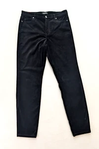 Well Worn Women's Pants Size 8 / 29 Black Velvet Textured Skinny Tapered NEW - Picture 1 of 21