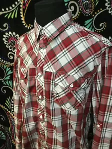 FOX Racing-Mens Premium Long Sleeve Snap-Button Shirt-2XL XXL-Red Plaid - Picture 1 of 7