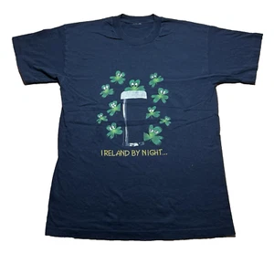 Vintage 90s Ireland By Day Guinness By Night St Patrick’s Day Beer Shirt Medium - Picture 1 of 9
