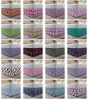 Ambesonne Shabby Flora Bedskirt Elastic Wrap Around Skirt Gathered Design