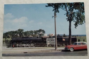 City Of Milwaukee Steam Locomotive Exhibit “Old Smoky” Postcard (Y2) - Picture 1 of 2