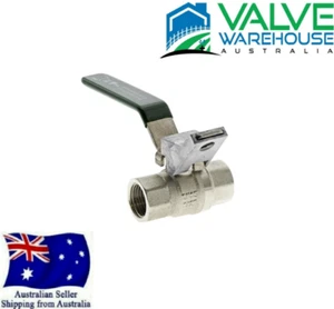 Dual Approved Lockable Brass Ball Valve With Lever - Watermarked & AGA Approved - Picture 1 of 3