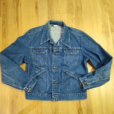 Винтажная джинсовая куртка Maverick размер 42 WPL 6428 Automaticks Sanforset сделано в США  - Изображение 1 из 4