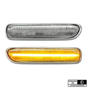 WEISSE LED Seitenblinker BMW 3 3er E46 Limousine Coupe Cabrio Compact - Bild 1 von 4