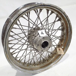 Chrome 60 Spoke Billet 16" x 3.5" Rear Wheel for Harley & Custom Models (#4) - Picture 1 of 16