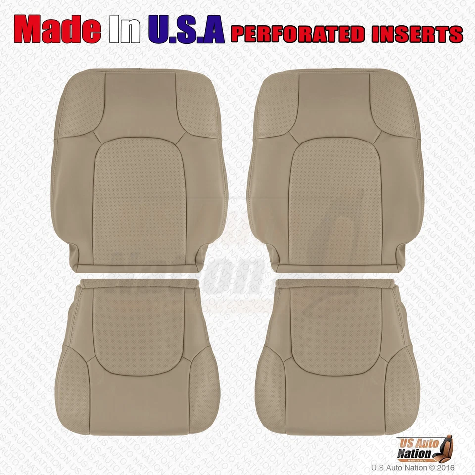 Cubierta de cuero perforado tostado para conductor pasajero Nissan Frontier 2005 a 2015 para Nissan Frontier Foto 1 de 1