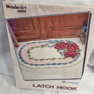 Latch Hook Kit WonderArt Trio of Roses 4271 Wall Hanging Art - Picture 1 of 5