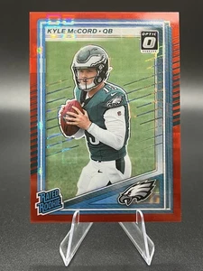 2025 Donruss Optic Rated Rookie Preview Red Pandora Kyle McCord #325 Eagles - Picture 1 of 2