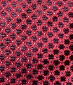 Jones New York Men’s Red Necktie Tie Neckwear Circle Dotted Striped 59”x3.75” - Picture 1 of 3