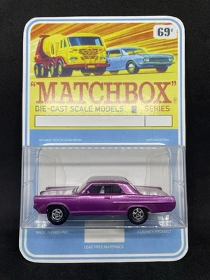 Lesney Matchbox  #22 Custom Superfast Purple Pontiac Coupe Blister Pack - Image 1 of 4