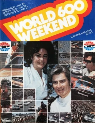 Revista de recuerdo de fin de semana World 600 1977 Foto 1 de 2