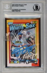 Frank Thomas 2020 Topps Project 2020 Autograph Card #213 BAS 10 (Light Blue) - Picture 1 of 2