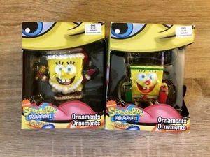 Lot 2 New 2009 Nickelodeon’s Sponge Bob Squarepants Ornaments Box 3" - Picture 1 of 8