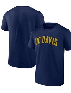 Men's Fanatics Navy UC Davis Aggies Basic Arch T-Shirt XL - Picture 1 of 3