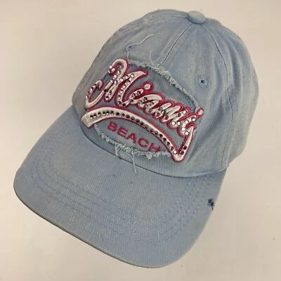 Gorra de béisbol ajustable Miami Beach con joyas para mujer Foto 1 de 4