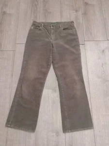 Vintage Lauren Jeans Co Ralph Lauren pantaloni verdi in velluto a coste donna 12 - Foto 1 di 10